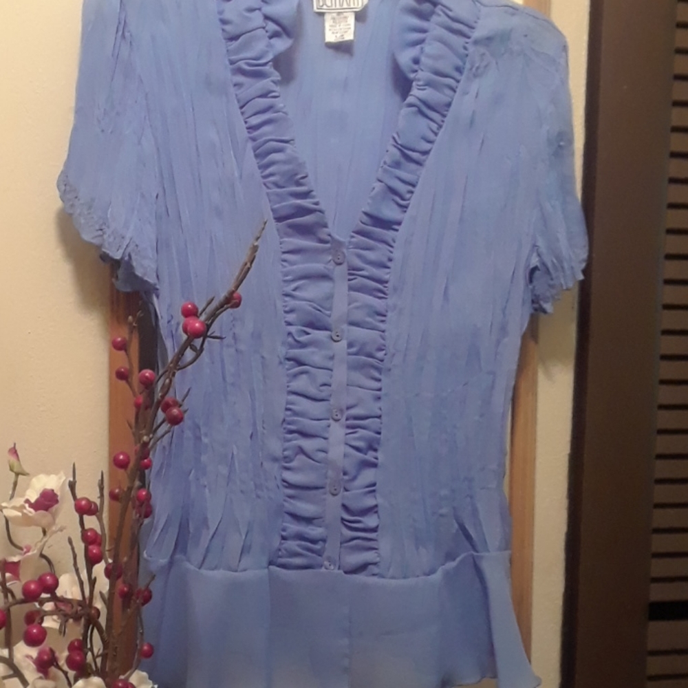 ROYAL BLUE BLOUSE